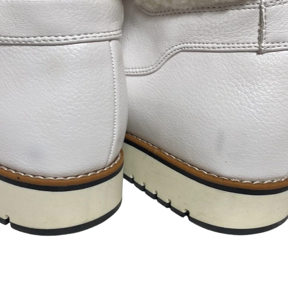 White Mountain Leather Textile Lace-Up Outdoor Active Boots 8